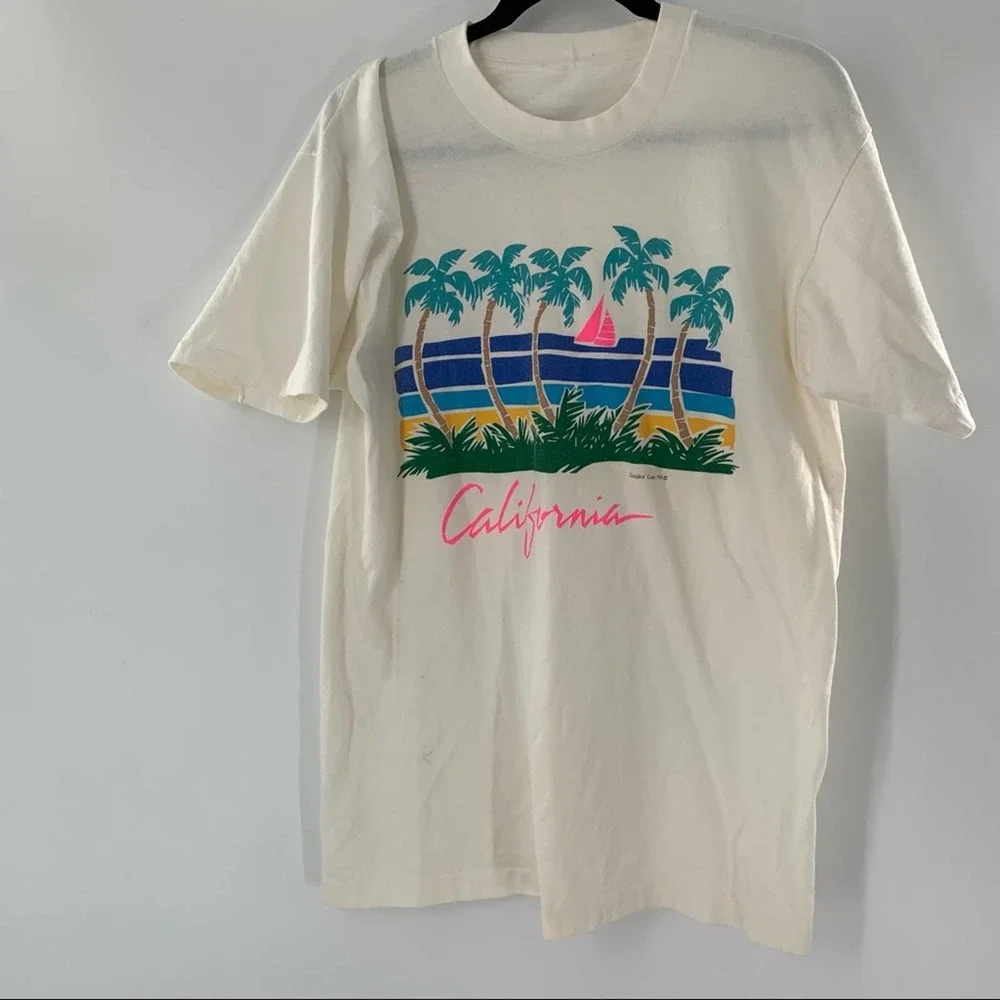 Vtg Single Stitch California 1984 Men’s T-Shirt L - Picture 1 of 11